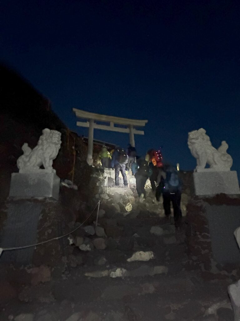 登頂付近