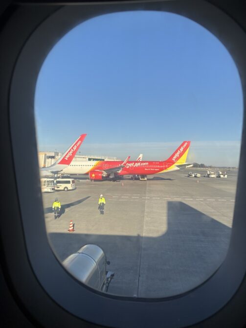 ベトジェット機内からの景色